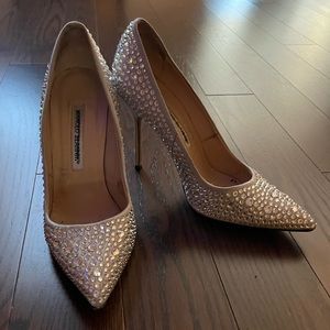 Manolo Blahnik crystal stiletto heels